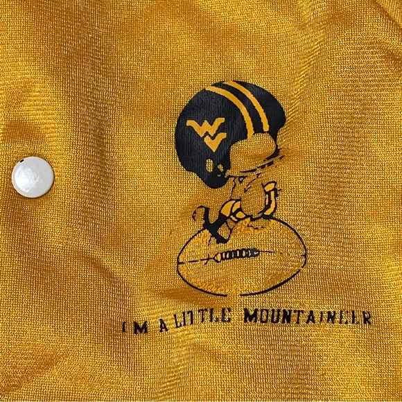 Vintage Snap Bomber Gold West Virginia "I'm A Little Mountaineer” Jacket - Picture 4 of 8
